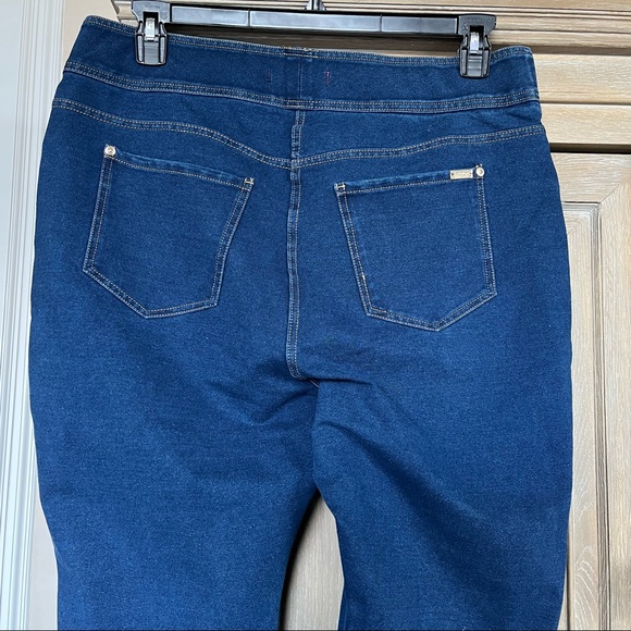 Catherine Malenandrino pull on dark wash denim jeggings size 1X NWT - Picture 6 of 11